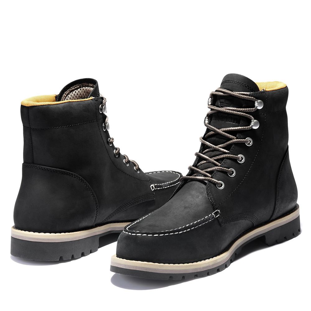 Botas de Nieve Timberland Hombre Redwood Falls Waterproof Moc-Toe Negras - Chile LXK-078245